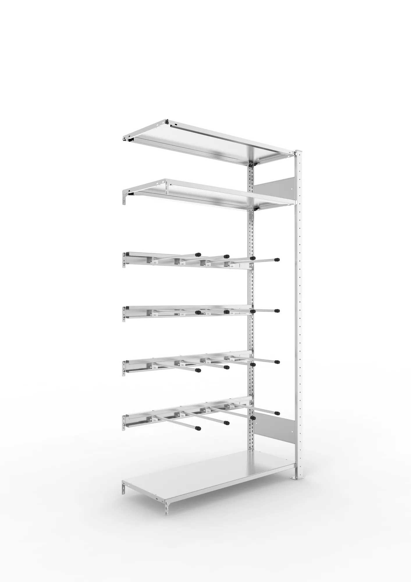 Quick V-belt rack Add 2000 x 1000 x 400 4 stepped beams galv cpl.
