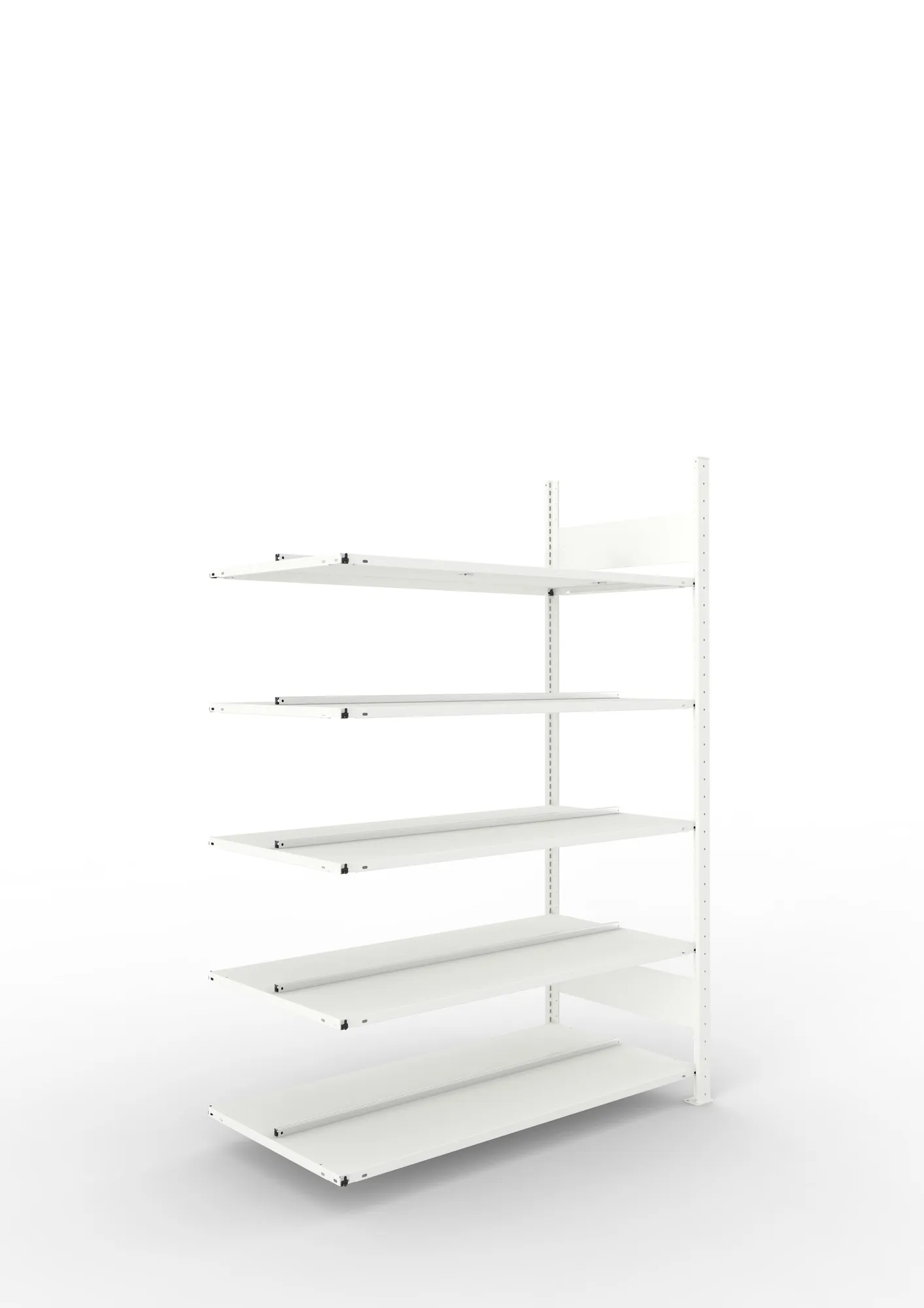 Compact boltless shelv. Add 5xshelv. 1850x1250x600 RAL7035