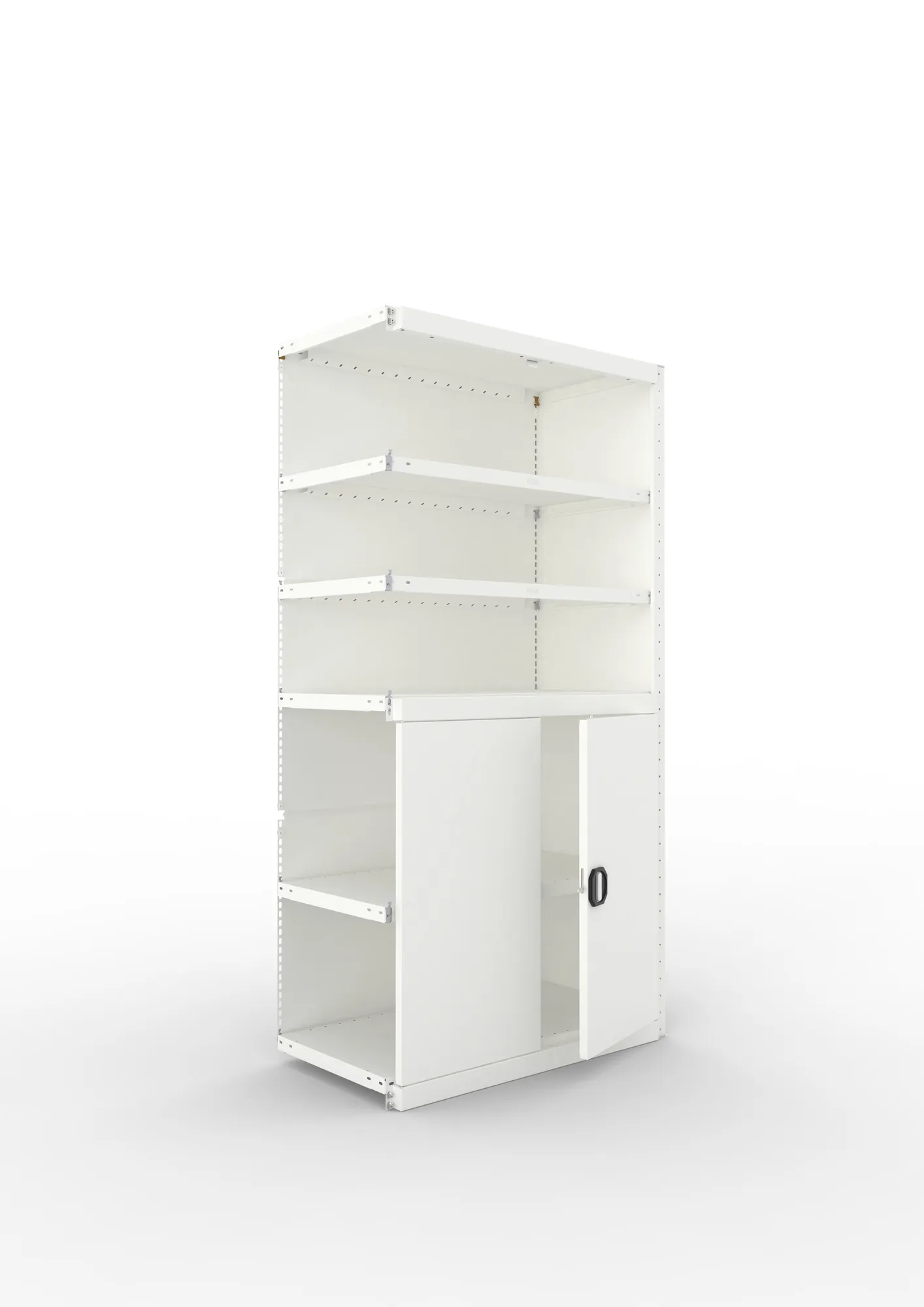 Quick cupboard half door Add 6xS1000 2000x1000x500 RAL7035