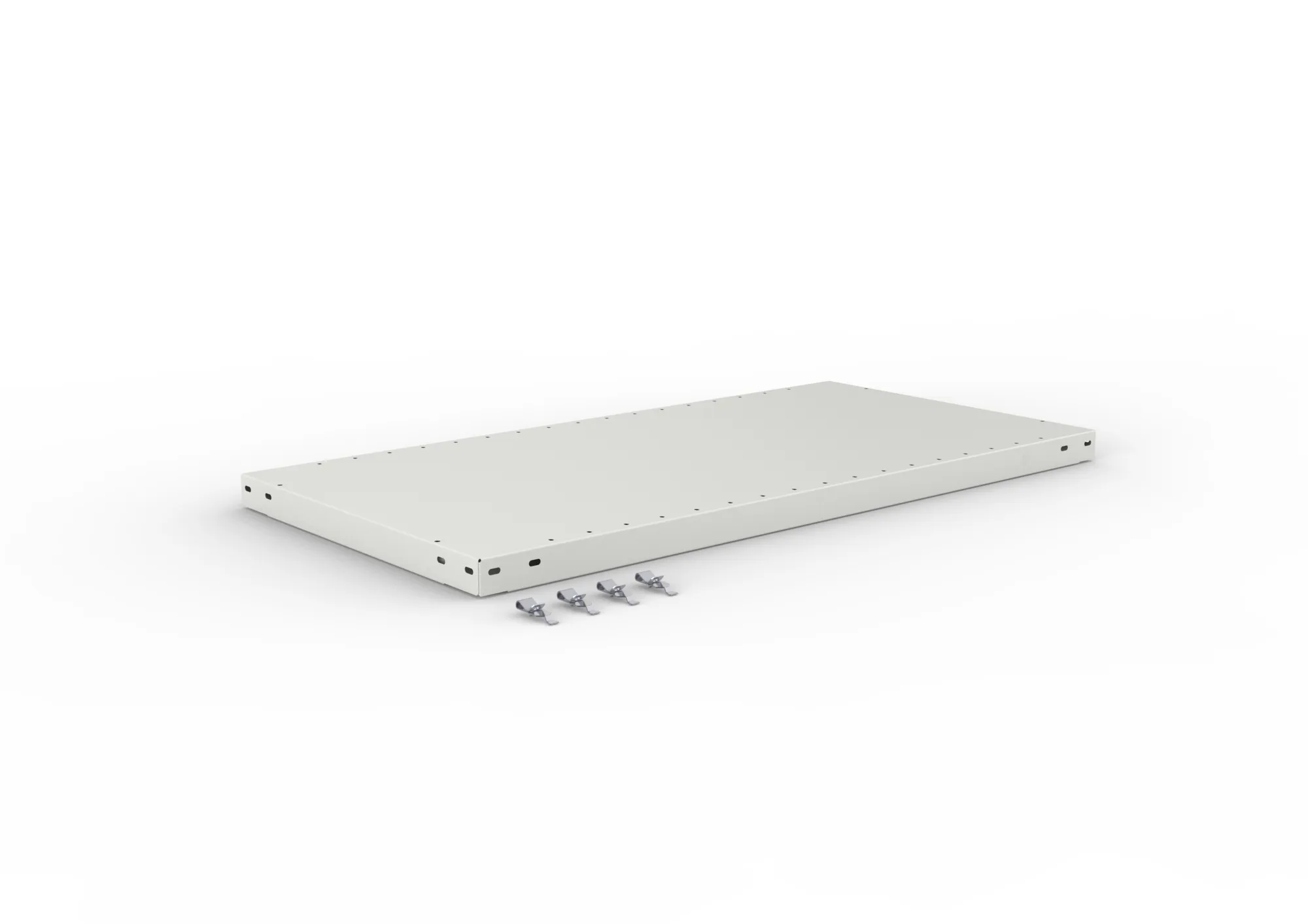 Quick 330 extra shelf 1000x500 RAL7035 incl. clips