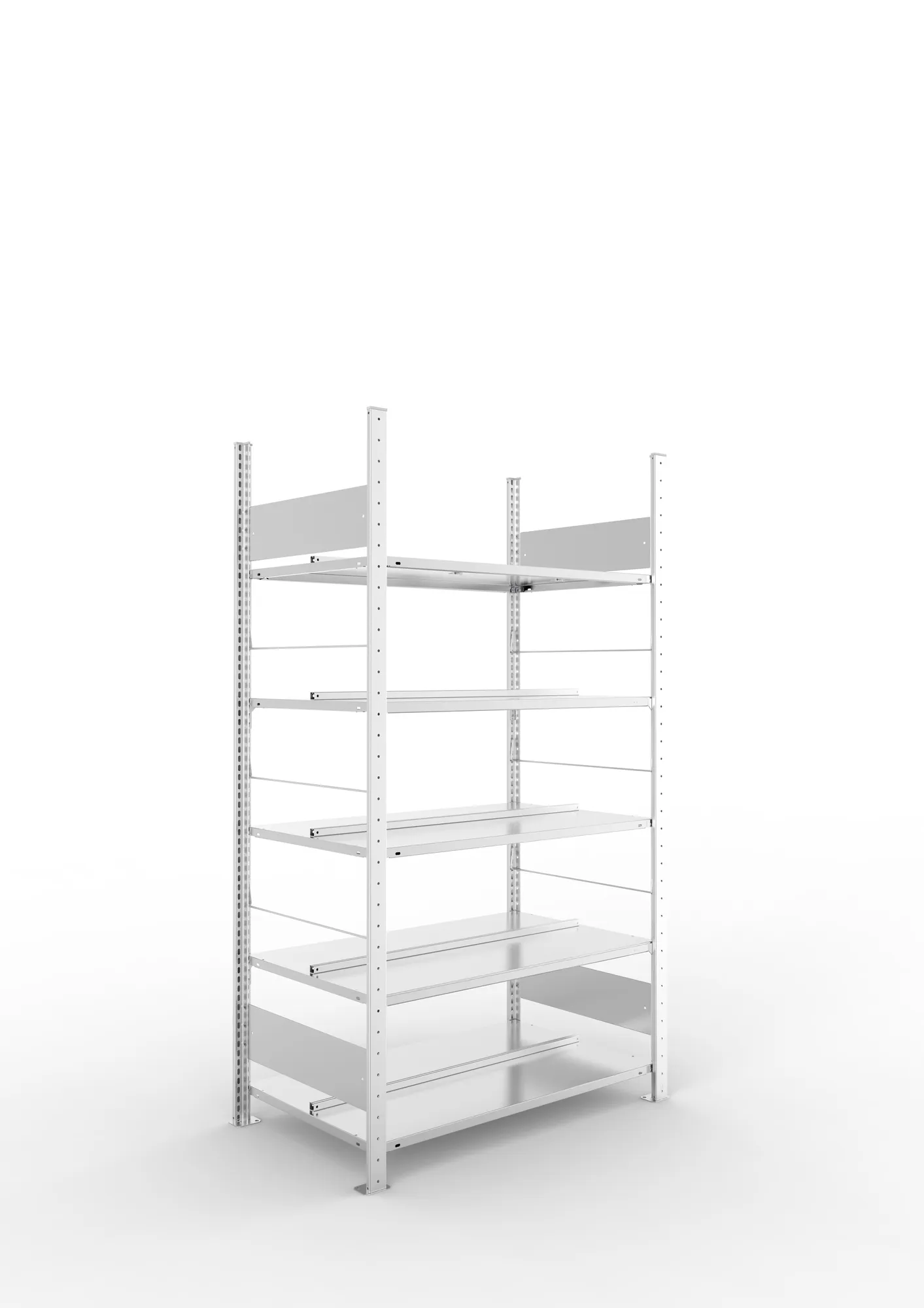 Compact boltless shelv. St 5xshelv. 1850x1000x600 galv