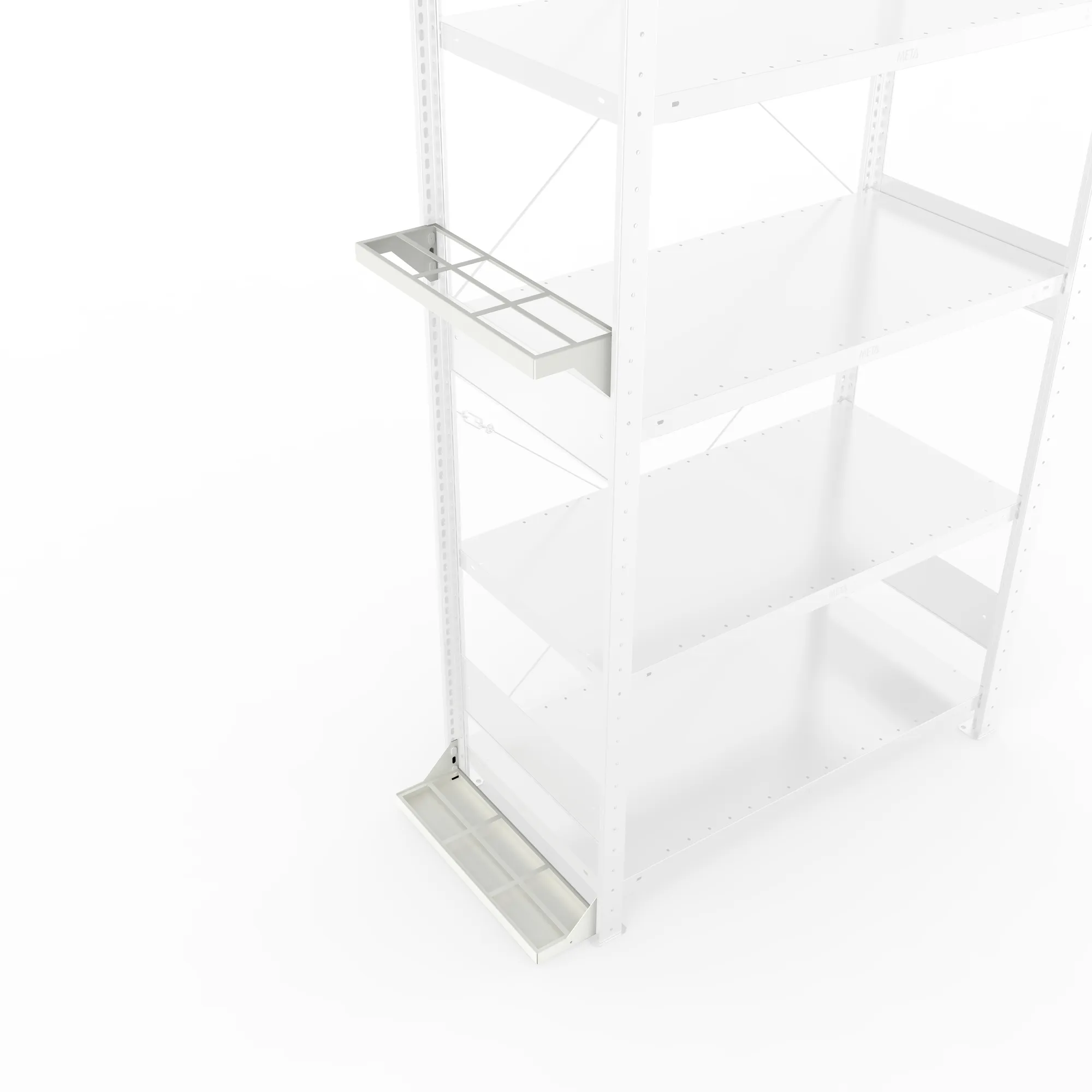 META CLIP threaded rods holder 500 x 150 mm, surface RAL 7035