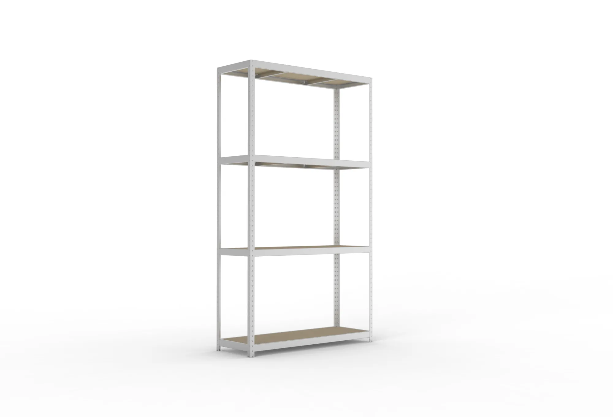 META SPEED-RACK Weitspannregal | Komplettregal | 2970 x 1700 x 600 mm | Fachlast 500 kg | Spanplattenböden | 4 Ebenen