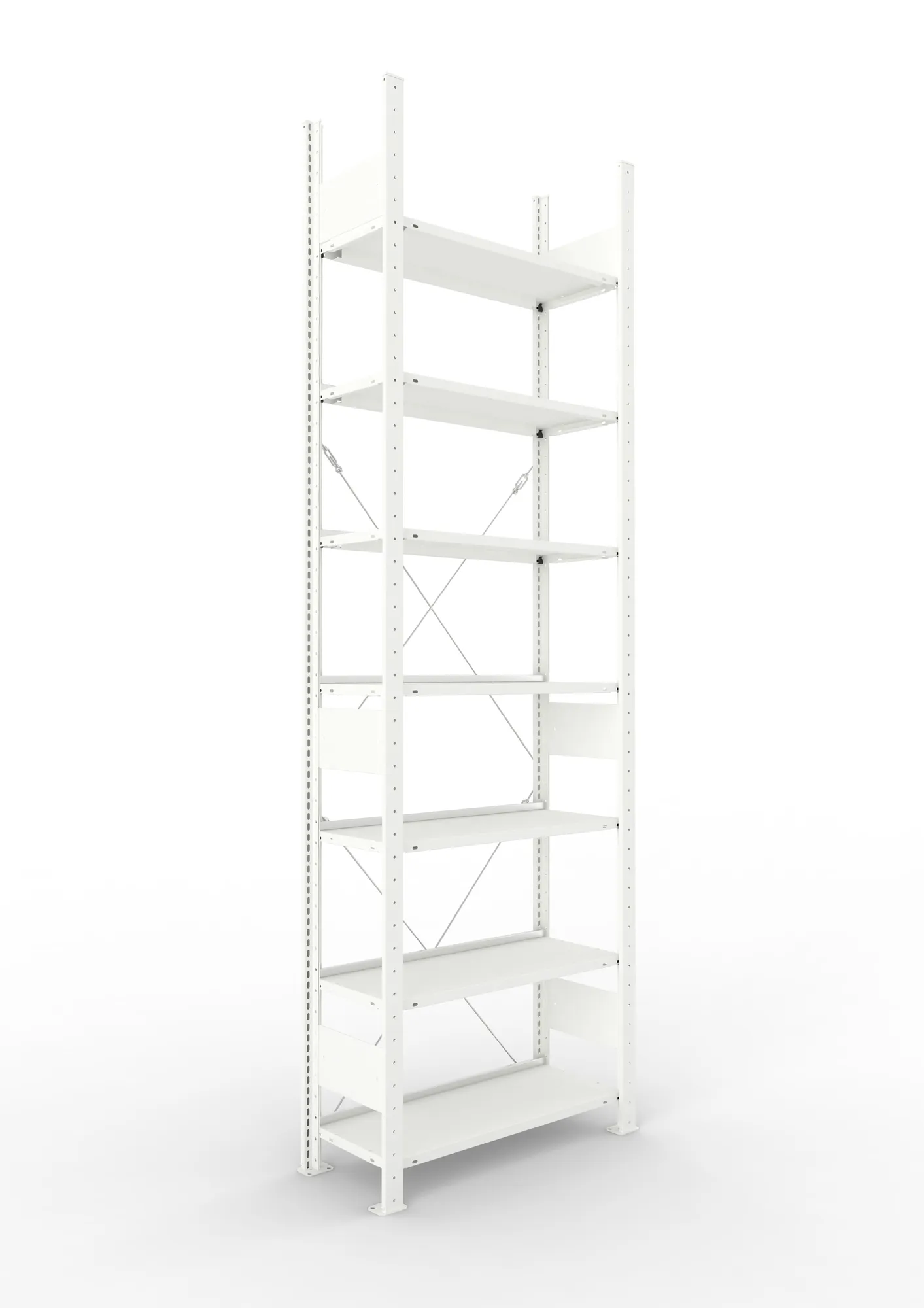 Compact boltless shelv. St 2500 x 750 x 300 RAL70 35