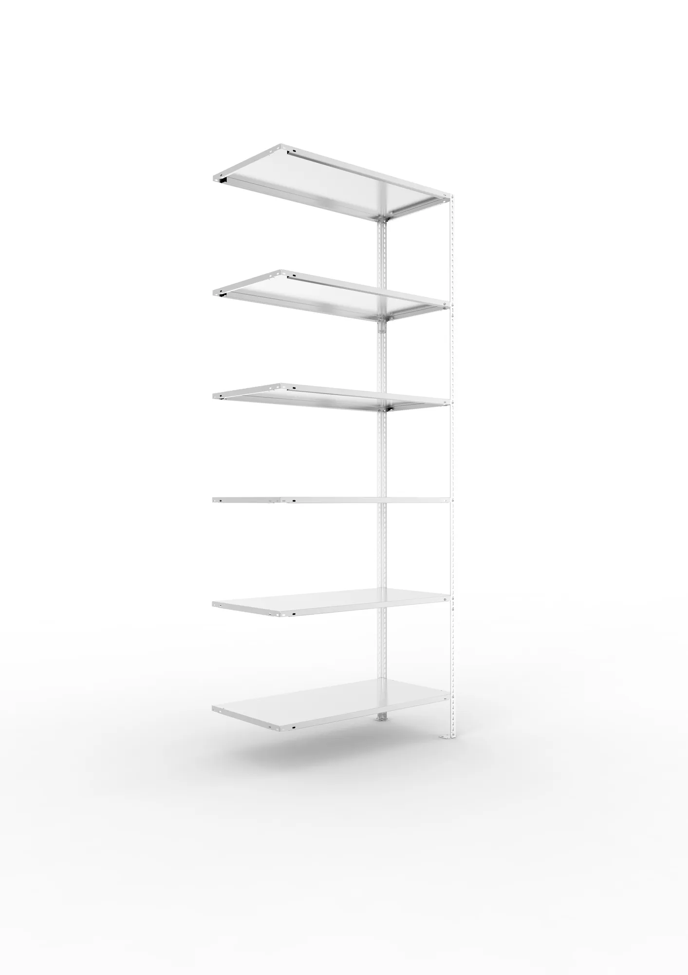 FIX shelving Add-on 6xL-80 2500 x 1000 x 400 pre- galv.