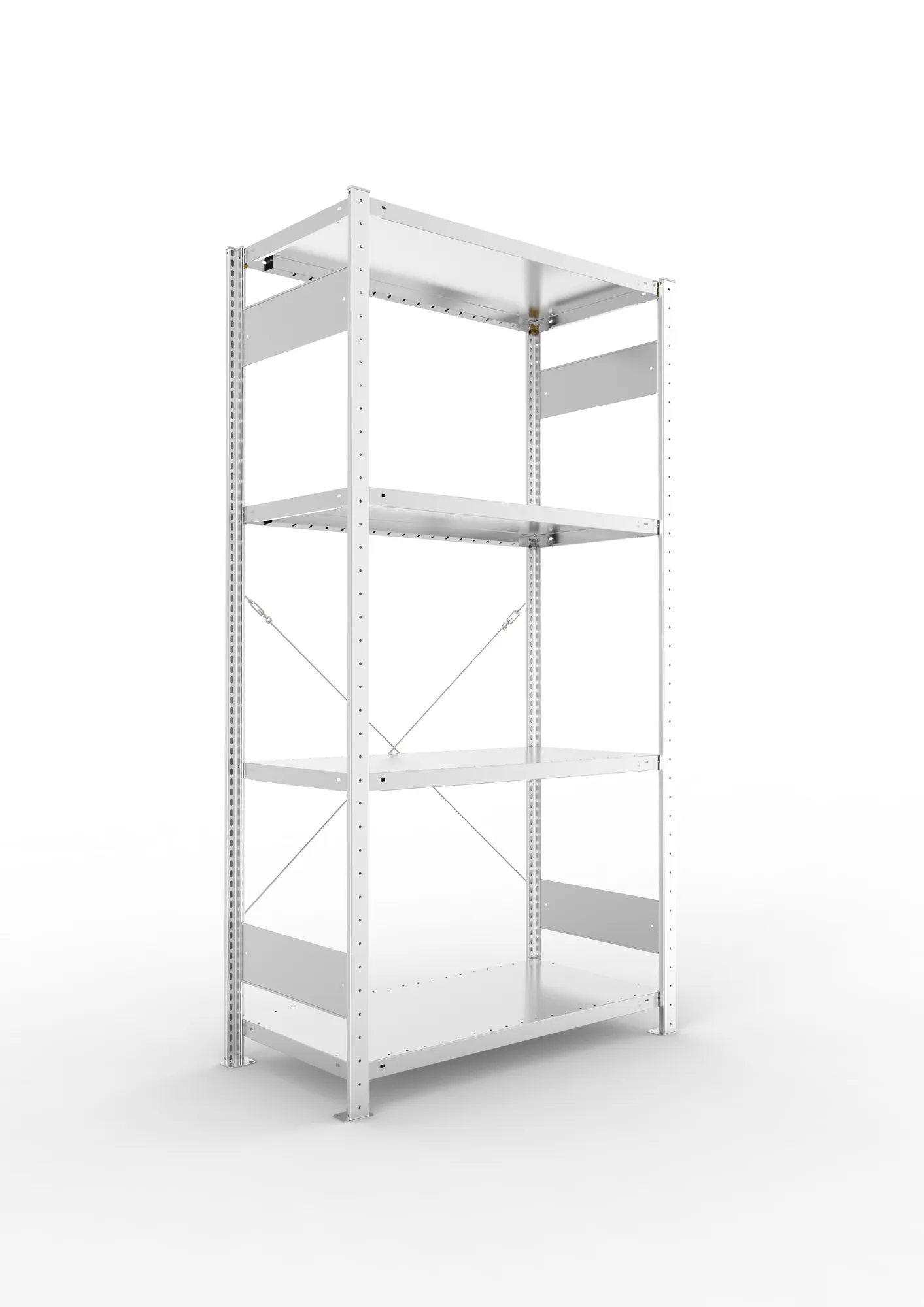 Quick shelving kit St 4x 230 2000x1000x500 galv