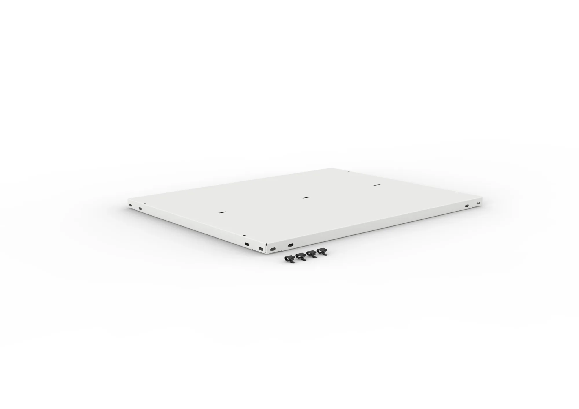 Compact top shelf 750 x 600 RAL7035 with clips