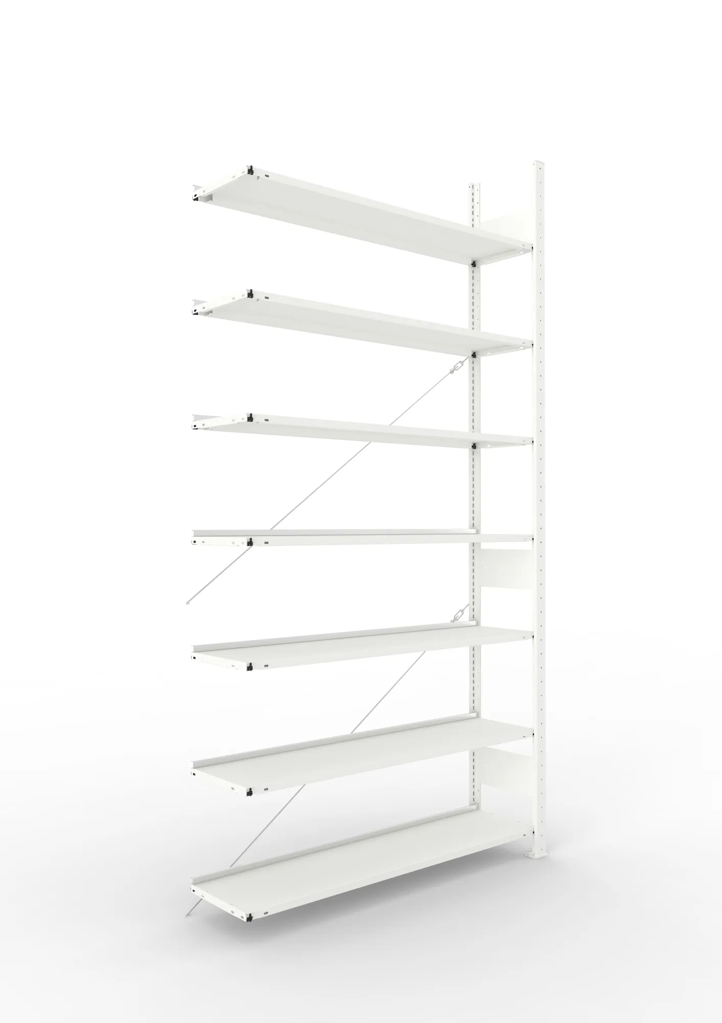 Compact boltless shelv. Add-on 2500 x 1250 x 300 RAL7035
