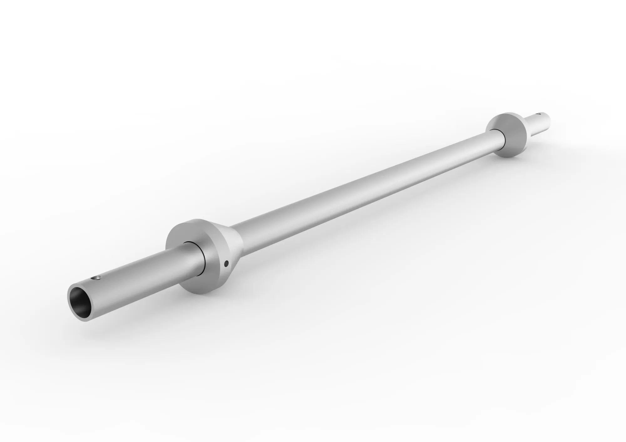 Cable reel bar 42,4/4,0x1300 pre-galvanised with c entralising flanges