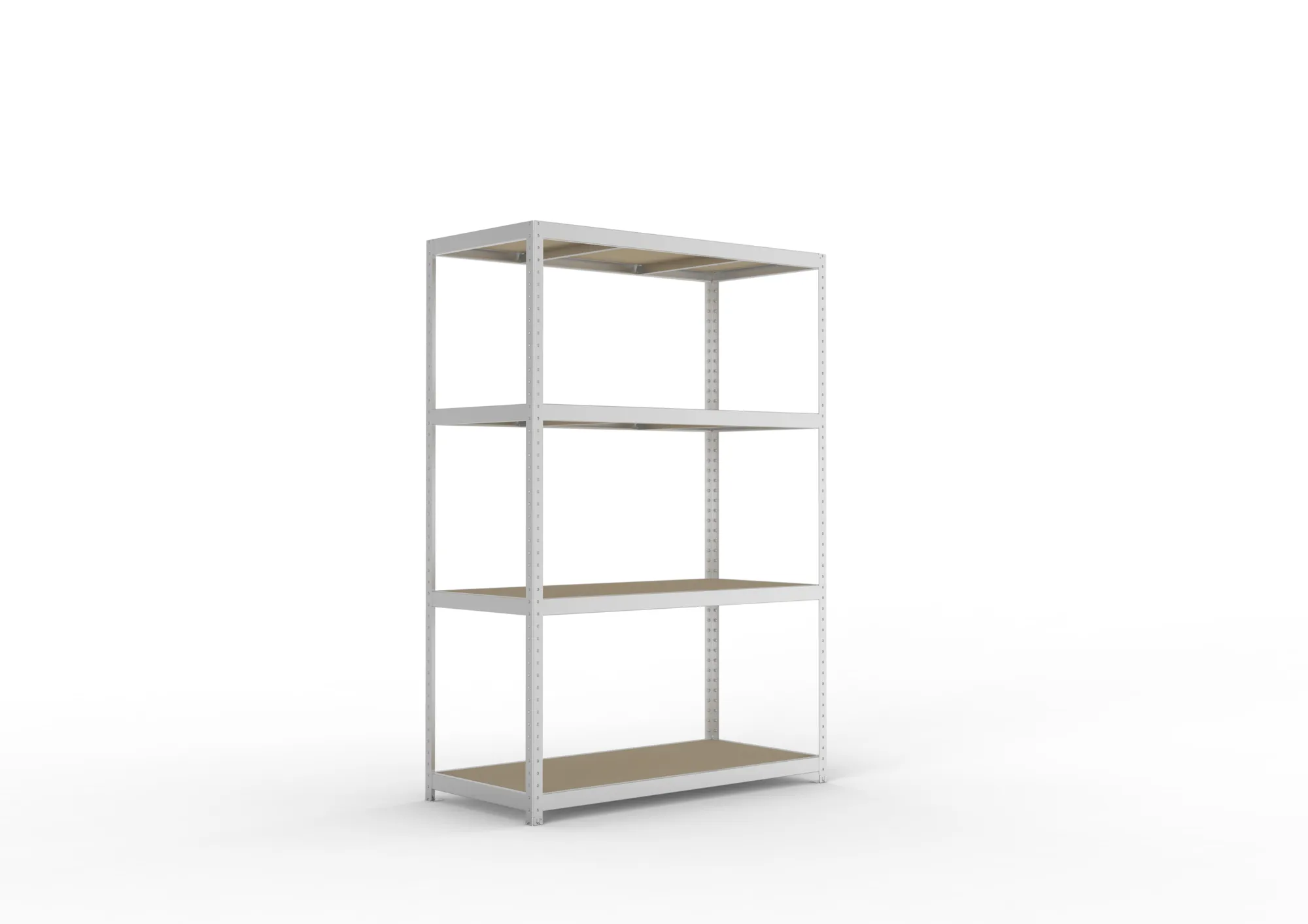 META SPEED-RACK Weitspannregal | Komplettregal | 2470 x 1700 x 800 mm | Fachlast 500 kg | Spanplattenböden | 4 Ebenen