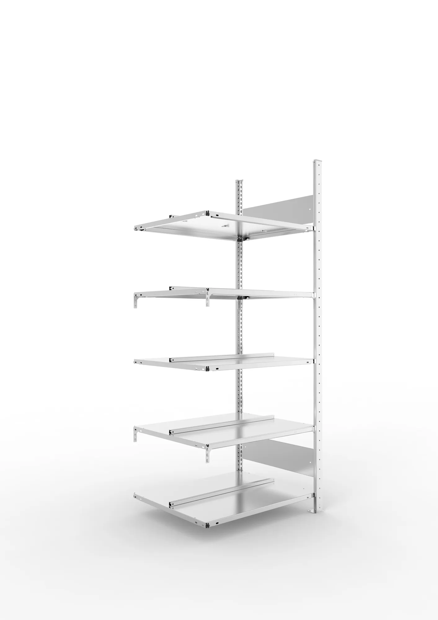 Compact boltless shelv. Add 5xshelv. 1850x750x600 galv