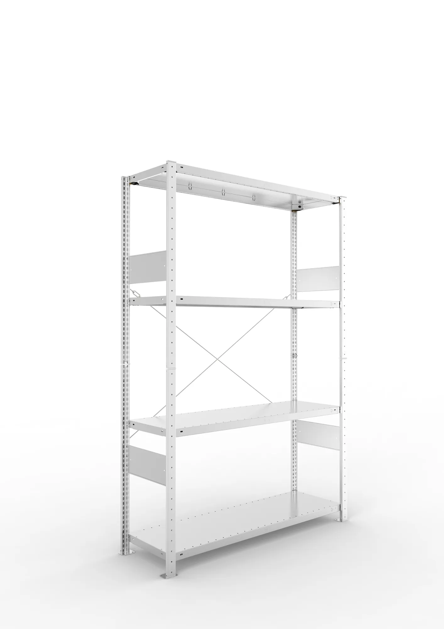 Quick SPLIT 230 starter bay 2000H x 1300W x 400D (4 x shelves) galv