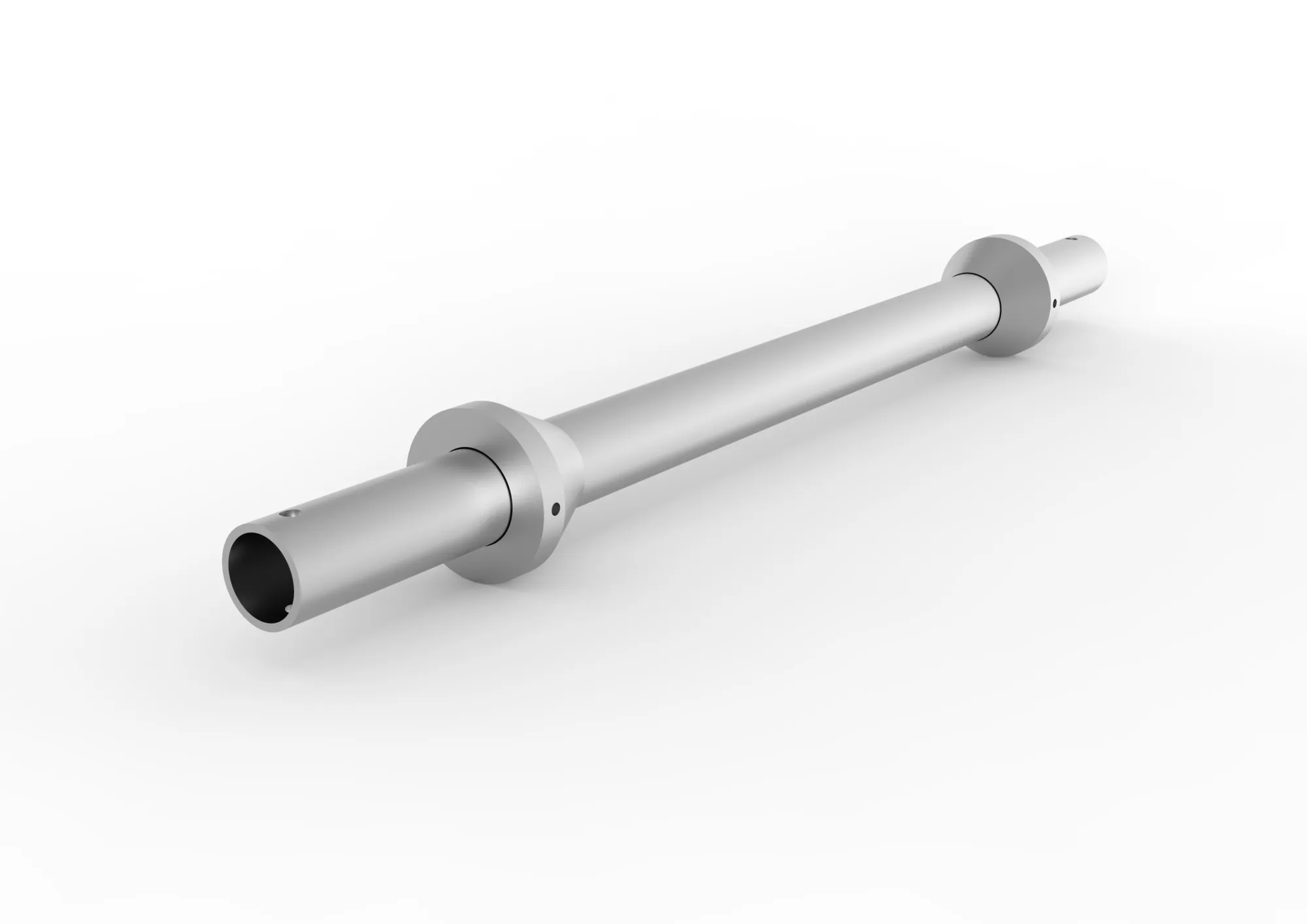 Cable reel bar 60,2/5,0x1100 pre-galvanised with c entralising flanges