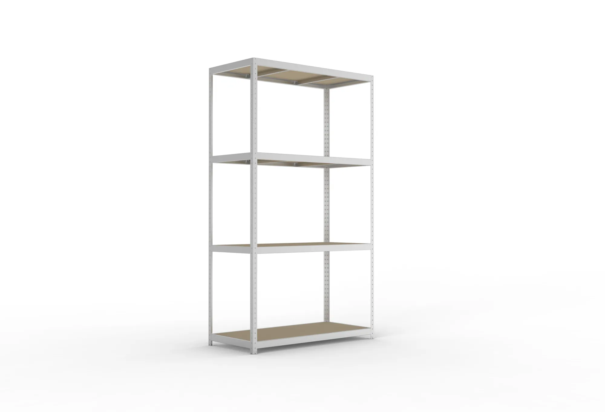 META SPEED-RACK Weitspannregal | Komplettregal | 2970 x 1700 x 800 mm | Fachlast 500 kg | Spanplattenböden | 4 Ebenen